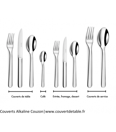 Alkaline, couverts inox 18/10 Couzon|  www.couvertdetable.fr