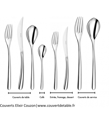 Elixir, couverts Couzon 18/10 | www.couvertdetable.fr