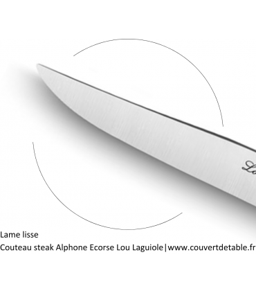 Couteau Steak Alphonse Manche Ecorse Lou Laguiole | www.couvertdetable.fr