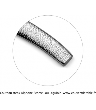 Couteau Steak Alphonse Manche Ecorse Lou Laguiole | www.couvertdetable.fr