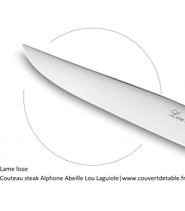 Couteau Steak Alphonse Abeille Lou Laguiole |www.couvertdetable.fr