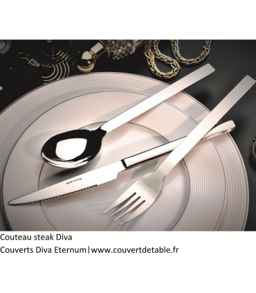 Diva-Galaxy, couteau à steak et pizza | www.couvertdetable.fr