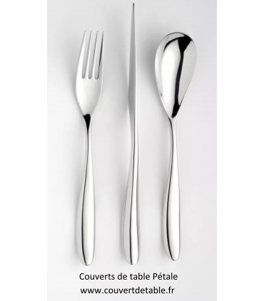 menagere pétale, couvert pétale eternum 18/10 | www.couvertdetable.fr