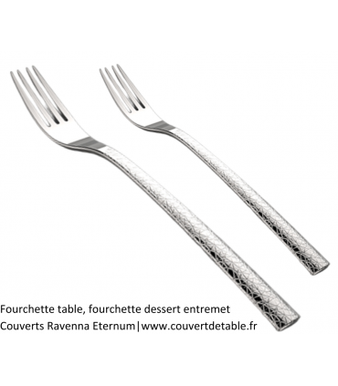 fourchette table, dessert ravenna inox 18/10  eternum | www.couvertdetable.fr