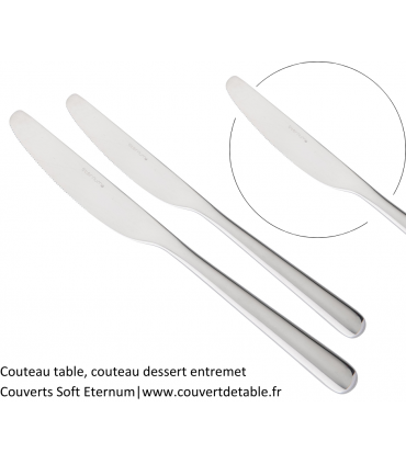 Soft, couverts inox 18/10 Eternum  |  www.couvertdetable.fr