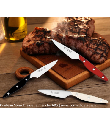 Couteau Steak Brasserie manche ABS| www.couvertdetable.fr