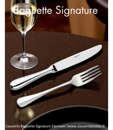 Baguette Signature, couvert inox 18/10 Eternum  |  www.couvertdetable.fr