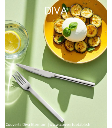 Diva, couverts inox 18/0 Eternum | www.couvertdetable.fr