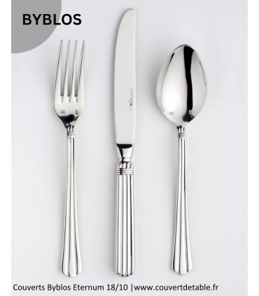 Byblos, couverts inox 18/10 Eternum  |  www.couvertdetable.fr