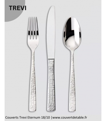 Trevi, couverts inox 18/10 Eternum  |  www.couvertdetable.fr