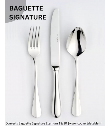 Baguette Signature, couvert inox 18/10 Eternum  |  www.couvertdetable.fr