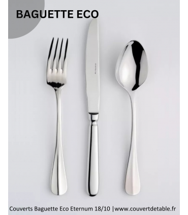 Baguette Eco, couvert inox 18/0 Eternum  |  www.couvertdetable.fr