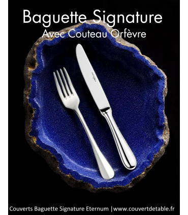 Baguette Signature, couvert inox 18/10 Eternum  |  www.couvertdetable.fr