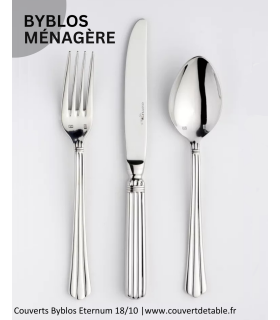 Ménagère Byblos 24-48 pièces Eternum inox, couvert Byblos eternum 18/10| www.couvertdetable.fr