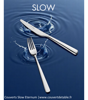 Ménagère Slow 24-48 pièces Eternum inox, couvert Slow eternum 18/10| www.couvertdetable.fr