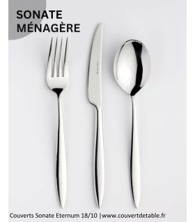 Ménagère Sonate 24-48 pièces Eternum inox, couvert Sonate eternum 18/10| www.couvertdetable.fr