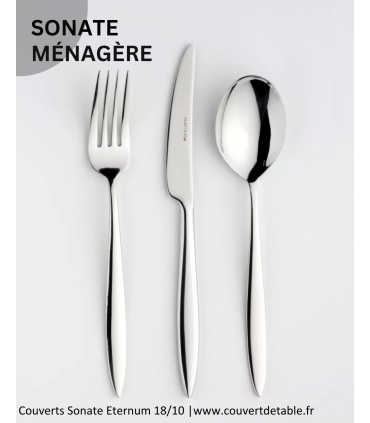 Ménagère Sonate 24-48 pièces Eternum inox, couvert Sonate eternum 18/10| www.couvertdetable.fr
