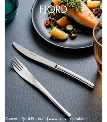 Ménagère Fjord 24-48 pièces Eternum inox, couvert Fjord eternum 18/10| www.couvertdetable.fr