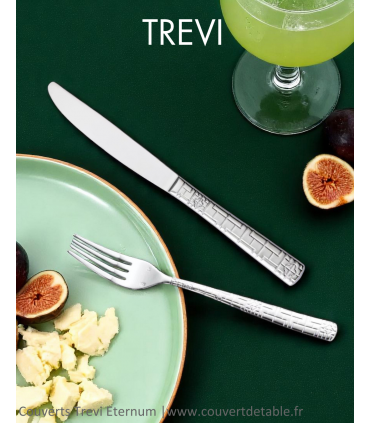 Ménagère Trevi 24-48 pièces Eternum inox, couvert Trevi eternum 18/10| www.couvertdetable.fr