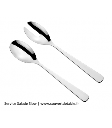 Service salade couvert Slow eternum 18/10 | www.couvertdetable.fr