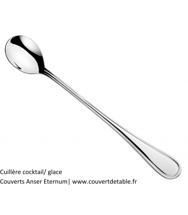Cuillère cocktail/ glace couvert Anser eternum 18/10 | www.couvertdetable.fr