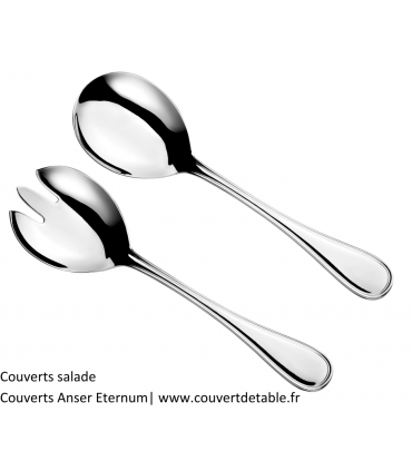 Couverts salade couvert Anser eternum 18/10 | www.couvertdetable.fr