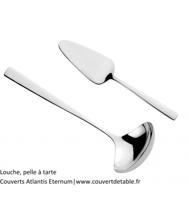 Louche, pelle à tarte
Couverts Atlantis Eternum 18/10|www.couvertdetable.fr