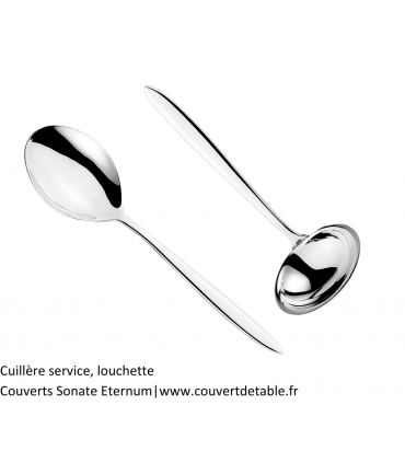 Cuillère service, louchette
Couverts Sonate Eternum 18/10|www.couvertdetable.fr