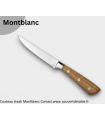 Couteau Steak Montblanc, manche bois avec 3 rivets