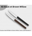 Couteau Steak K8 Black & Brown Willow