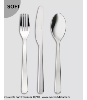 Ménagère Soft 24-48 pièces Eternum inox, couvert Soft eternum 18/10| www.couvertdetable.fr