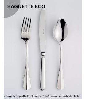 Baguette Eco, couvert inox 18/0 Eternum  |  www.couvertdetable.fr