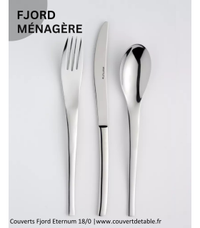 Ménagère Fjord 24-48 pièces Eternum inox, couvert Fjord eternum 18/0| www.couvertdetable.fr
