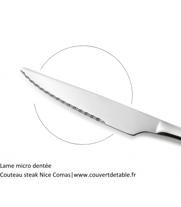 Couteau steak Nice inox 13/0 Comas |  www.couvertdetable.fr