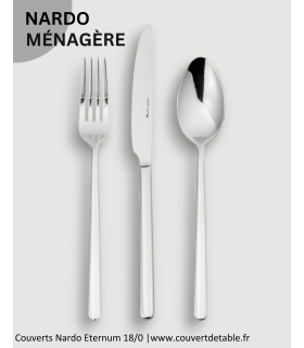 Ménagère Nardo 24-48 pièces Eternum inox, couvert Soft eternum 18/0| www.couvertdetable.fr
