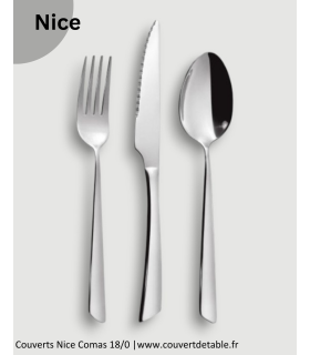 Nice, couverts inox 18/0 Comas|  www.couvertdetable.fr
