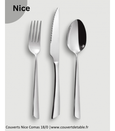 Nice, couverts inox 18/0 Comas|  www.couvertdetable.fr