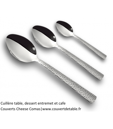 Cuillère table, Cuillère dessert, Cuillère café couverts cheese inox 18/0 Comas|  www.couvertdetable.fr