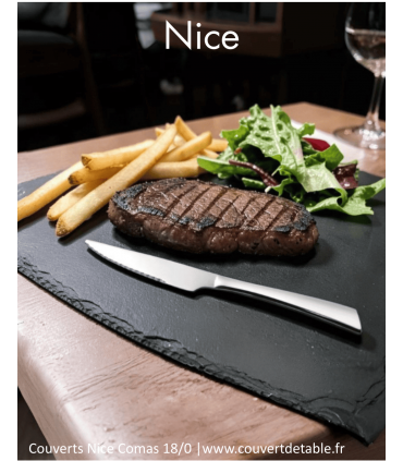 couteau steak couverts Nice inox 13/0 Comas|  www.couvertdetable.fr