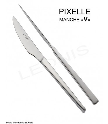 couteau table, couverts inox pix'elle couzon 18/10 | www.couvertdetable.fr