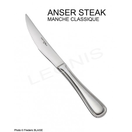 Anser, couteau steak - couverts inox Eternum  |  www.couvertdetable.fr