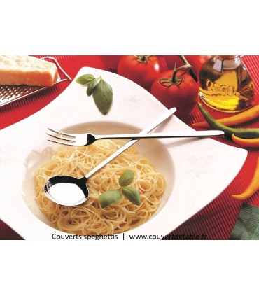 Couvert spaghetti Alaska Eternum 18/10  |  www.couvertdetable.fr