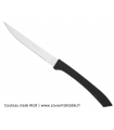 Couteau Steak Atoll Noir, lame microdentée