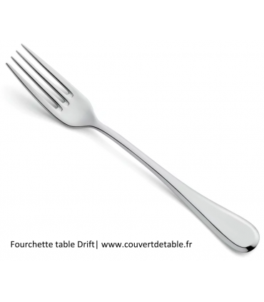 Drift, fourchette de table inox 18/10 Amefa |  www.couvertdetable.fr