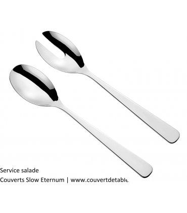 service salade, couverts Slow Eternum inox 18/10 | www.couvertdetable.fr