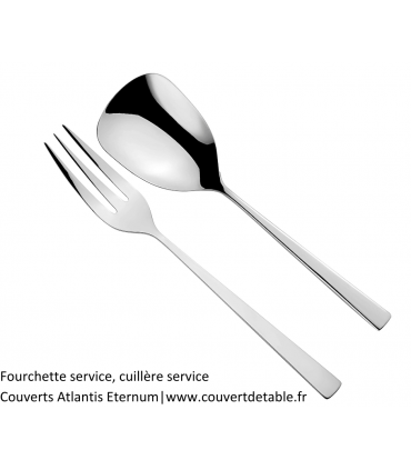 Atlantis fourchette service, cuillère service Eternum inox 18/10 |  www.couvertdetable.fr