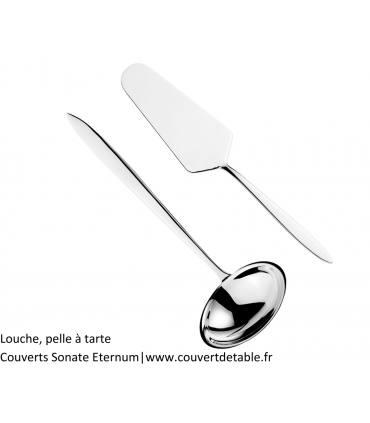 Sonate, louche, pelle à tarte - couvert inox 18/10 Eternum  |  www.couvertinox.fr