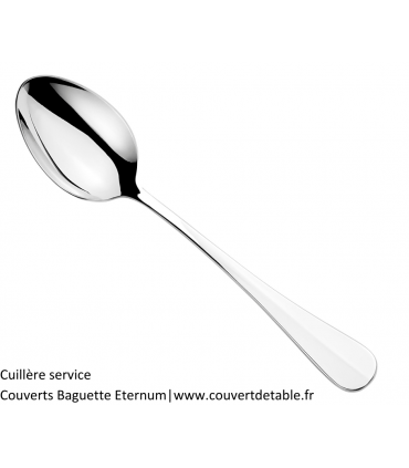 Baguette Signature, cuillère service - couvert inox 18/10 Eternum  |  www.couvertdetable.fr