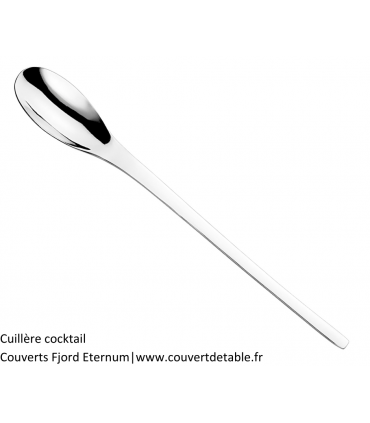 cuillère cocktail Fjord, couverts inox 18/10 Eternum  |  www.couvertdetable.fr