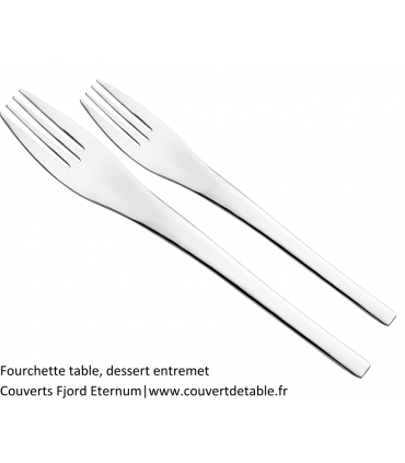 fourchette table Fjord, couverts inox 18/10 Eternum  |  www.couvertdetable.fr